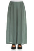 Wide Leg Sage Textured Silk Trousers 1