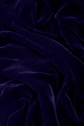 Wide Loose Royal Purple Silk Velvet Trousers 4