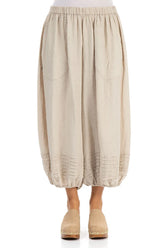 Wide Natural Gauze Linen Harem Trousers 1