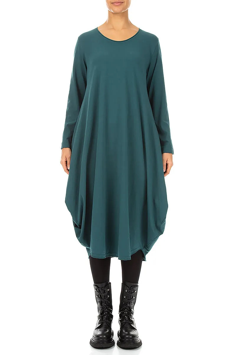 Wide Peacock Cotton Dress 1