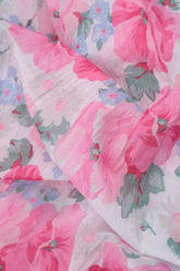 Wide Peony Blossom Cotton Trousers 5