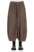 Wide Truffle Off-Dye Linen Trousers 1