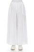 Wide White Crumpled Cotton Trousers 1