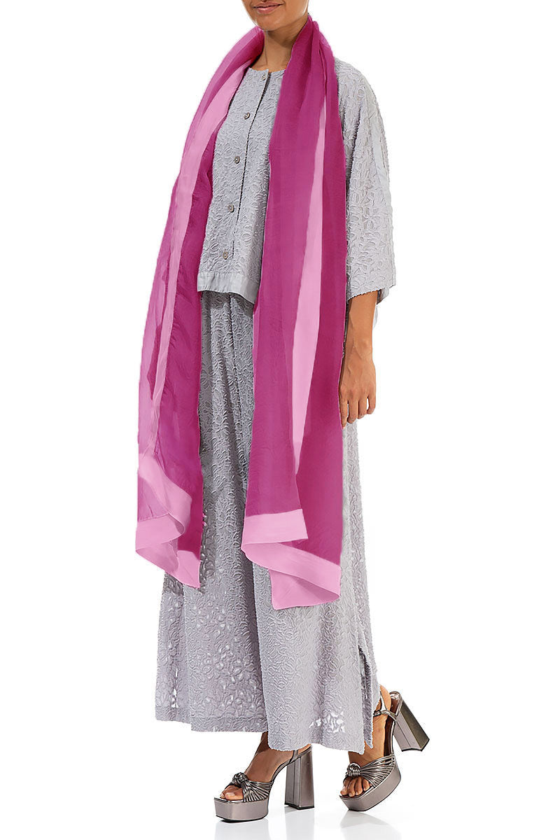 Wild Berry Silk Chiffon Scarf 2