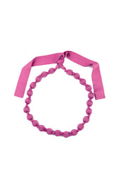 Wild Berry Silk Bamboo Bead Necklace 4