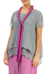 Wild Berry Silk Bamboo Bead Necklace 3