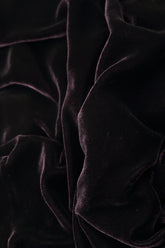 Stylish Long Vintage Violet Silk Velvet Jacket 5