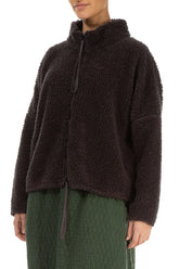 Zips Forest Brown Teddy Cotton Jacket 3
