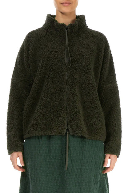 Zips Forest Mist Teddy-Baumwolljacke