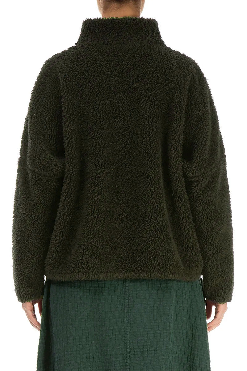 Zips Forest Mist Teddy-Baumwolljacke