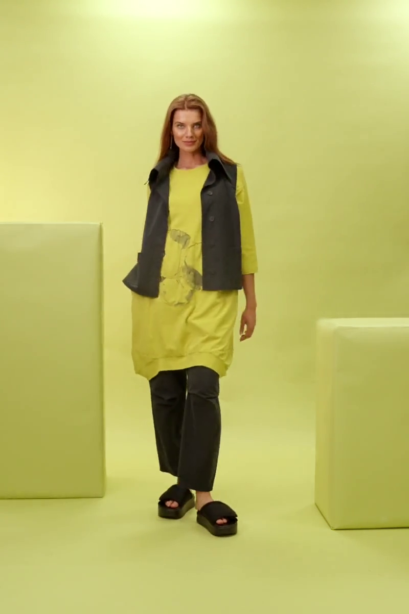 Balloon Cyber Lime Mirage Cotton Tunic 7