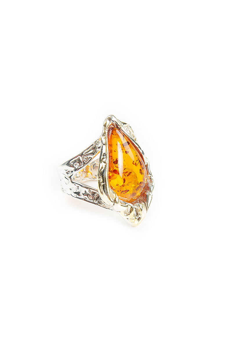 Amber Drop Ring 1