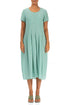 Balloon Mint Green Textured Silk Dress 1