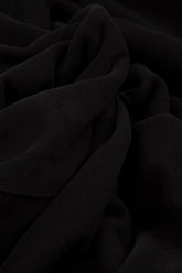 Asymmetrical Black Jersey Cotton Dress 7