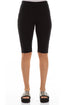 Black Cotton Stretch Shorts 1