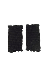 Black Silk Velvet Wristlets 6