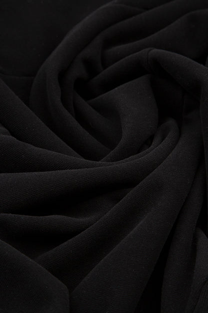 Black Warm Cotton Jersey Trouser Leggings 4