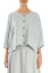 Boxy Light Grey Linen Jacket 1