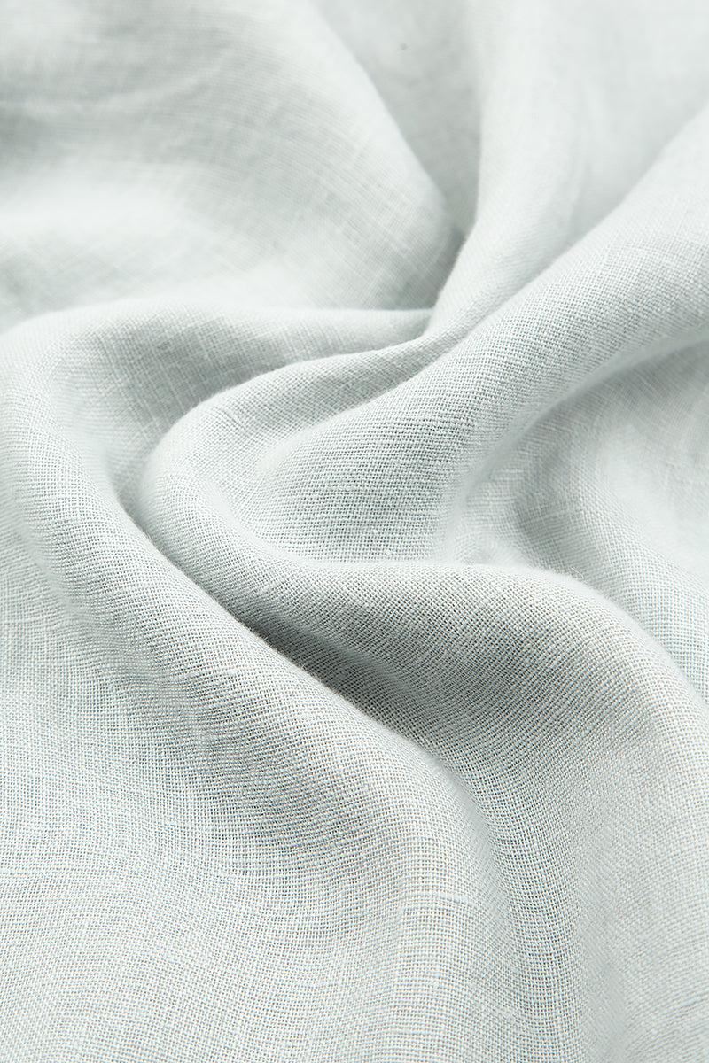 Boxy Light Grey Linen Jacket 5