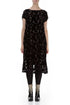 Devoré Bubbles Black Silk Velvet Dress 1