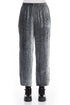 Devoré Stripes Silver Silk Velvet Trousers 1