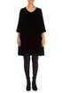 Elegant Black Silk Velvet Dress 1