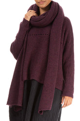 Extra Long Mulberry Wool Scarf 4