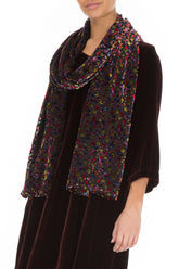 Festive Devoré Silk Velvet Scarf 3