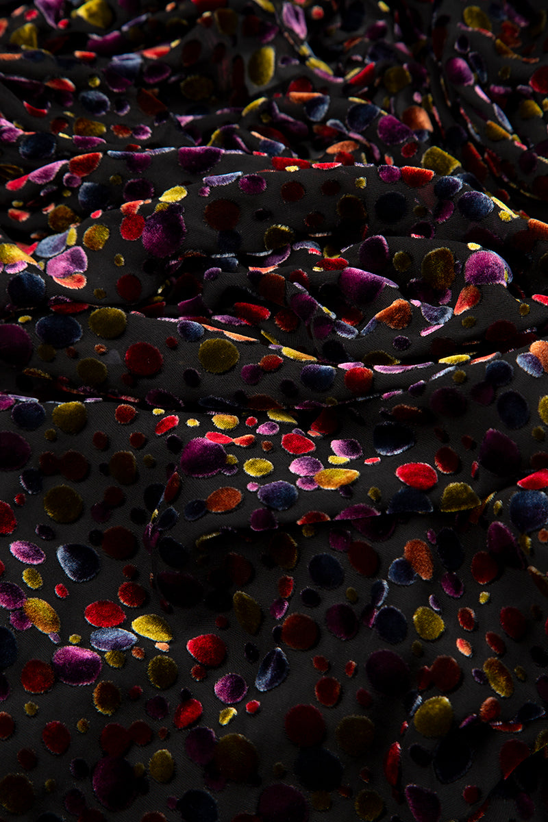 Festive Devoré Silk Velvet Scarf 6