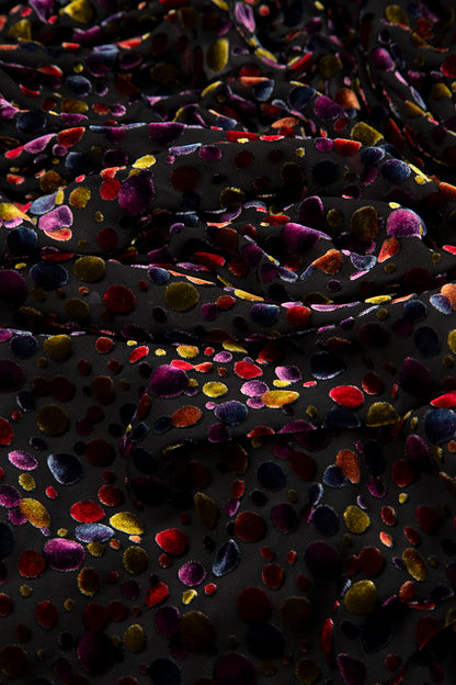 Festive Devoré Silk Velvet Scarf 6