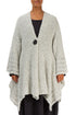Flared Mélange Ivory Alpaca Wool Cardigan 1