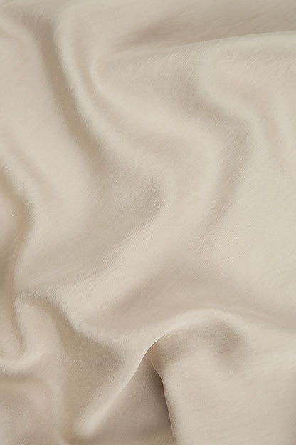 Flowy Sand Beige Silk Bamboo Dress 5