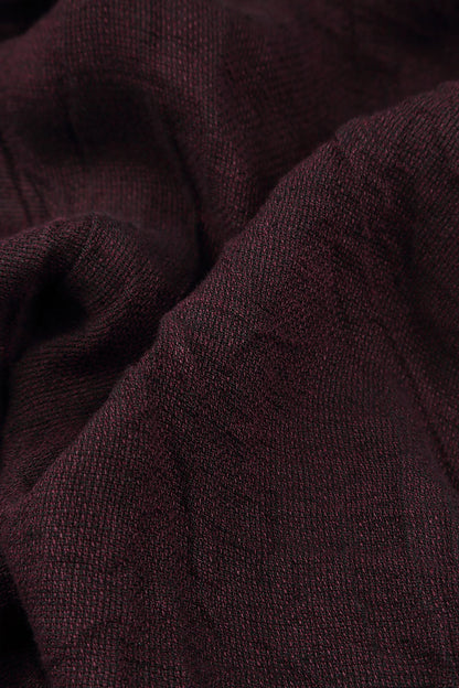 Aubergine Peplum Mélange Linen Jacket 5