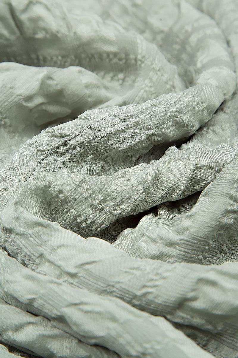 Layered Pistachio Light Silk Blouse 5