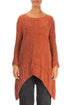 Long Edges Saffron Pure Silk Tunic 1