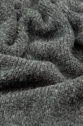 Extra Long Grey Wool Scarf 4