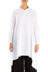 Longer Edges White Linen Popover Shirt 1