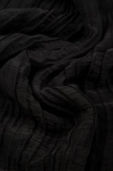 Loose Crinkled Black Trousers 4