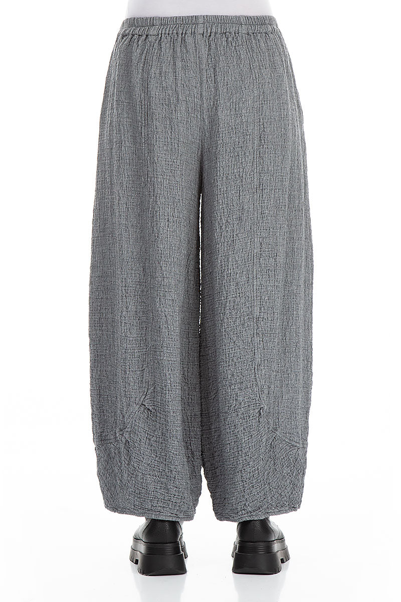 Loose Grey Wool Trousers 2