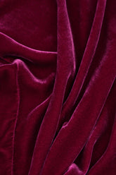 Loose Royal Fuchsia Silk Velvet Tunic 5