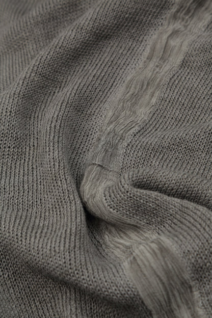 Loose Washed Effect Taupe Linen Jumper 5