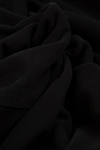 Midi Black Cotton Jersey Dress 5