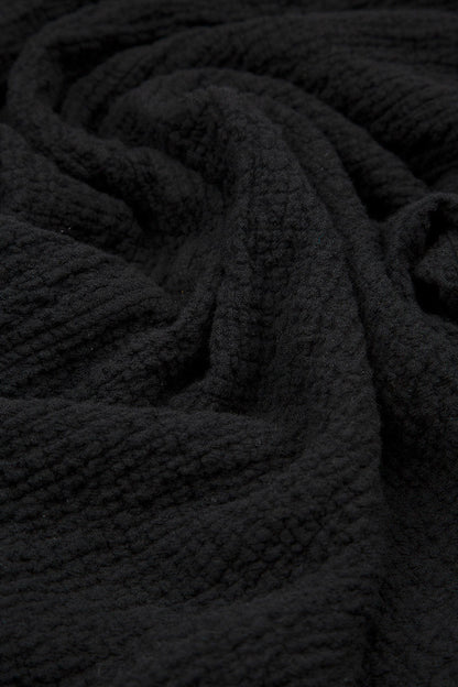 Midi Black Wool Dress 6