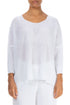 Minimalist White Linen Jumper 1