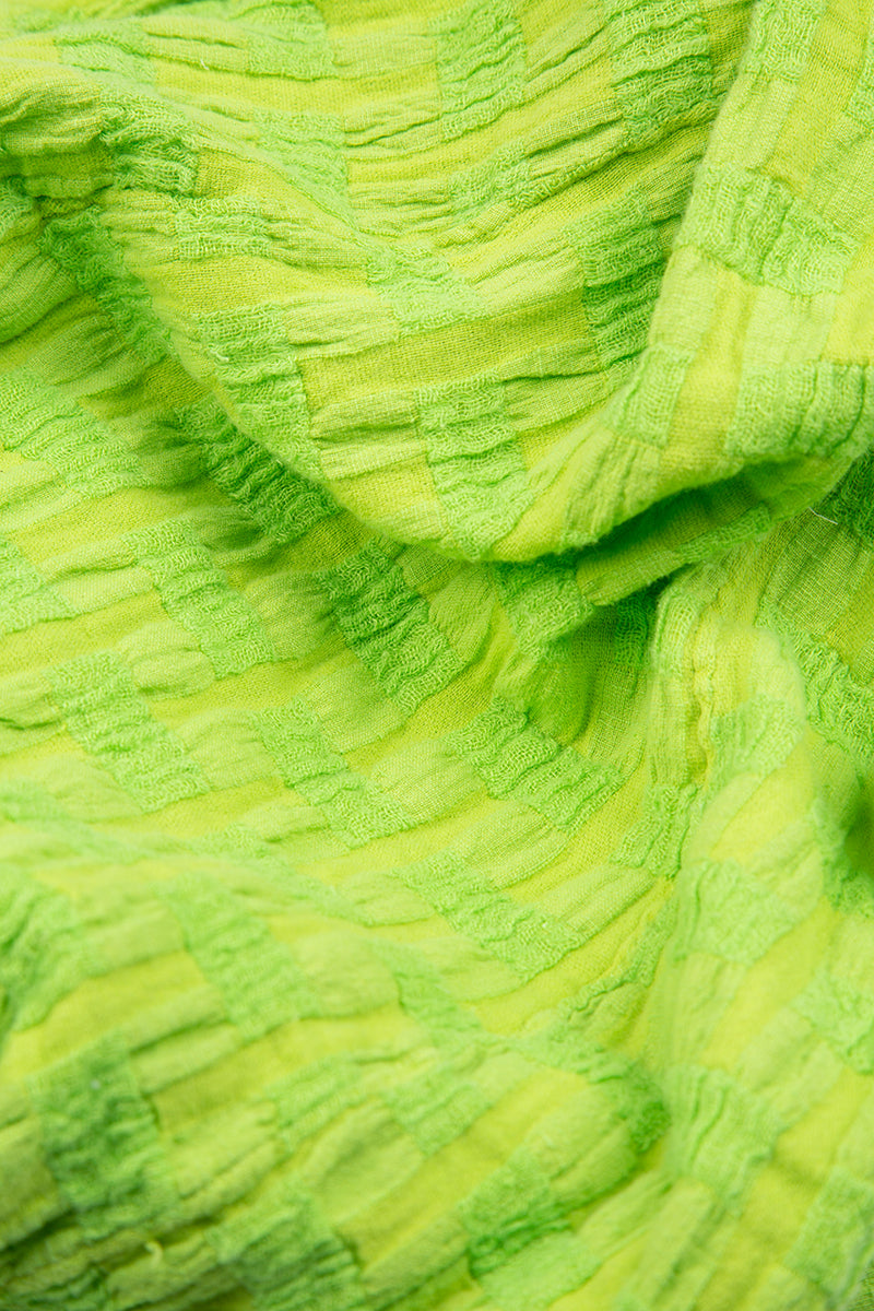 Open Textured Pear Linen Jacket 5