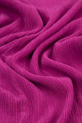 Straight Cropped Orchid Silk Viscose Trousers 5