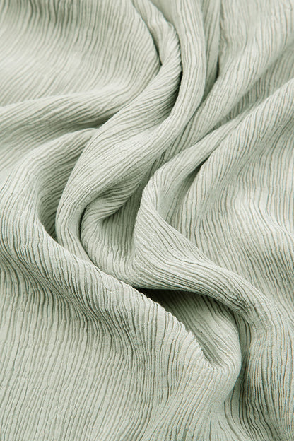 Straight Pistachio Silk Viscose Trousers 4