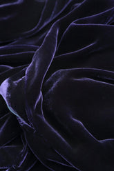 Sleeveless Purple Silk Velvet Dress 6
