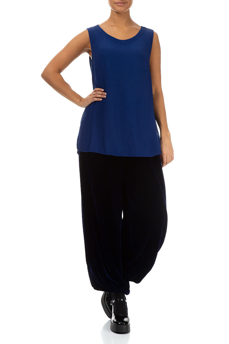 Sleeveless Sapphire Viscose Top 4