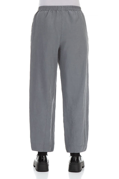 Straight Iron Silk Linen Trousers 2